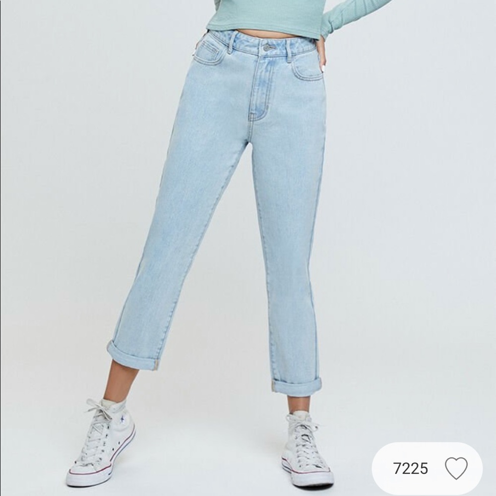 pacsun light faded mom jeans